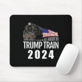 2024年トランプ列車に乗ってアメリカ国旗2 マウスパッド (マウス)
