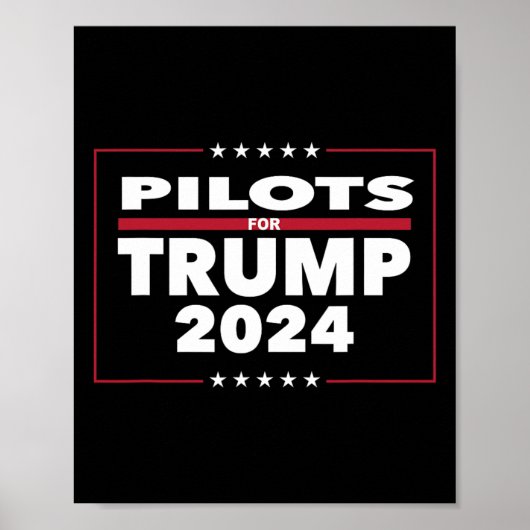 2024年トランプ大統領の共和党パイロット ポスター (正面)