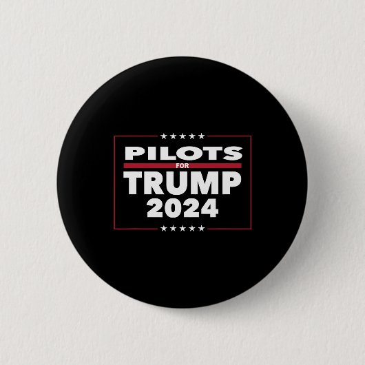 2024年トランプ大統領の共和党パイロット 缶バッジ (正面)