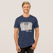 2024年トランプ大統領の分類広告 トライブレンドTシャツ (正面全面)