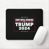 2024年トランプ大統領の金属労働者 マウスパッド (マウス)