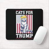 2024年トランプ大統領のCats For Trump Ca マウスパッド (マウス)