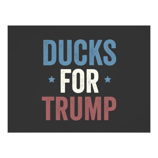 2024年トランプ大統領選挙のアヒル フォトプリント            (正面)
