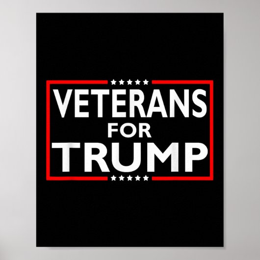 2024年トランプ大統領選挙退役軍人 ポスター (正面)