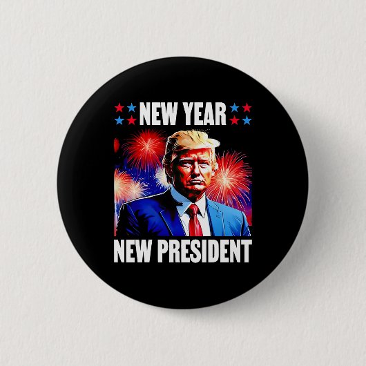 2024年トランプ新大統領 缶バッジ (正面)