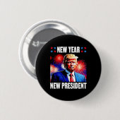 2024年トランプ新大統領 缶バッジ (正面&裏面)