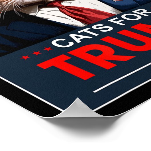 2024年トランプ猫おもしろい2024年トランプ猫 ポスター (角)