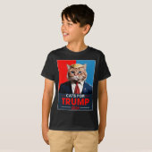 2024年トランプ猫おもしろい2024年トランプ猫 Tシャツ (正面フル)