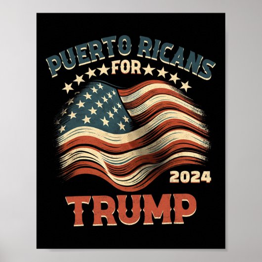 2024年トランプ米州旗 ポスター (正面)