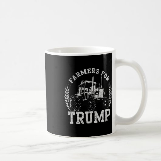 2024年トランプ農家農業農家Usa コーヒーマグカップ (右)