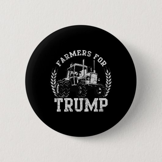 2024年トランプ農家農業農家Usa 缶バッジ (正面)