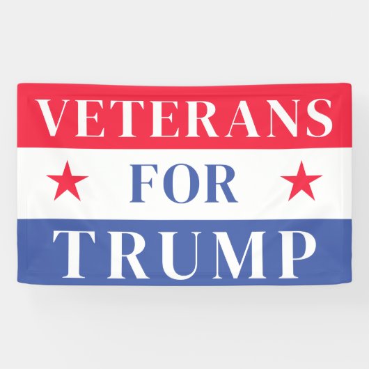 2024年トランプ退役軍人 |共和党の投票 横断幕 (横)