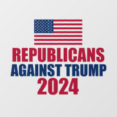 2024年トランプ選挙反対の共和党員 ウィンドウサイン (シート)