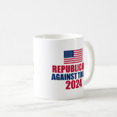 2024年トランプ選挙反対の共和党員 コーヒーマグカップ (正面右)