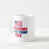 2024年トランプ選挙反対の共和党員 コーヒーマグカップ (正面左)