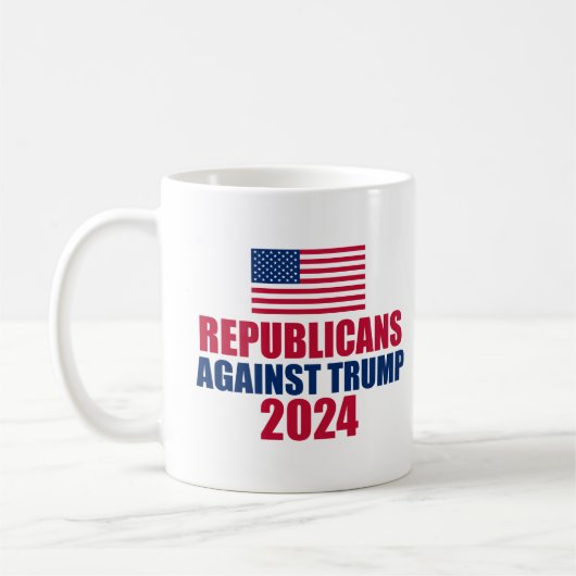 2024年トランプ選挙反対の共和党員 コーヒーマグカップ (左)