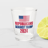 2024年トランプ選挙反対の共和党員 ショットグラス (正面)