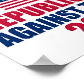 2024年トランプ選挙反対の共和党員 ポスター (角)