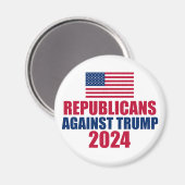 2024年トランプ選挙反対の共和党員 マグネット (正面/裏面)