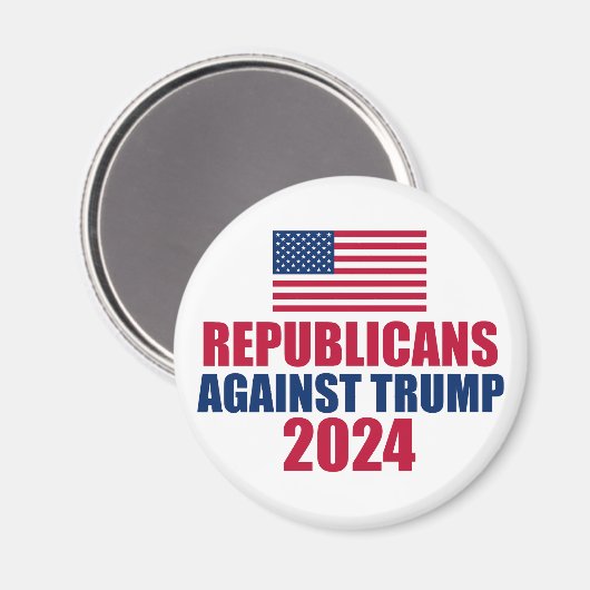 2024年トランプ選挙反対の共和党員 マグネット (正面/裏面)