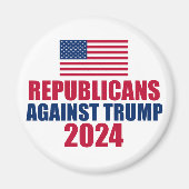 2024年トランプ選挙反対の共和党員 マグネット (正面)
