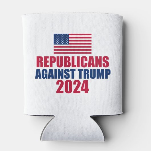 2024年トランプ選挙反対の共和党員 缶クーラー (裏面)