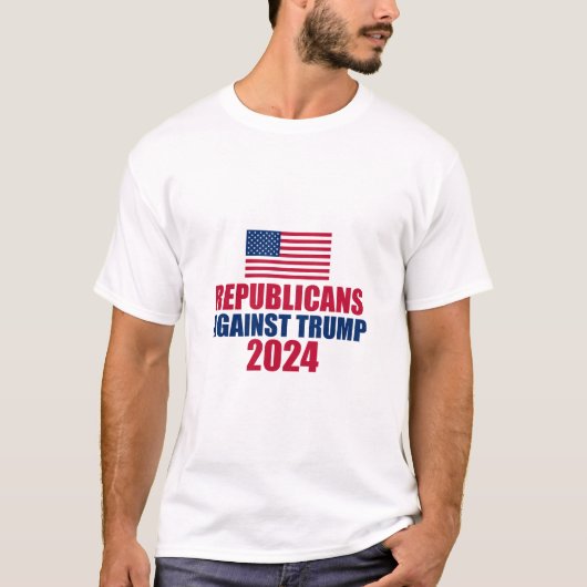 2024年トランプ選挙反対の共和党員 Tシャツ (正面)