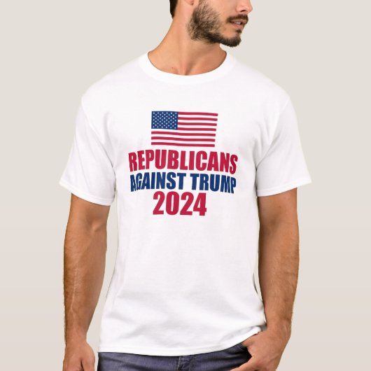 2024年トランプ選挙反対の共和党員 Tシャツ (正面)