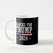 2024年トランプ選挙大統領のの黒人 コーヒーマグカップ (左)