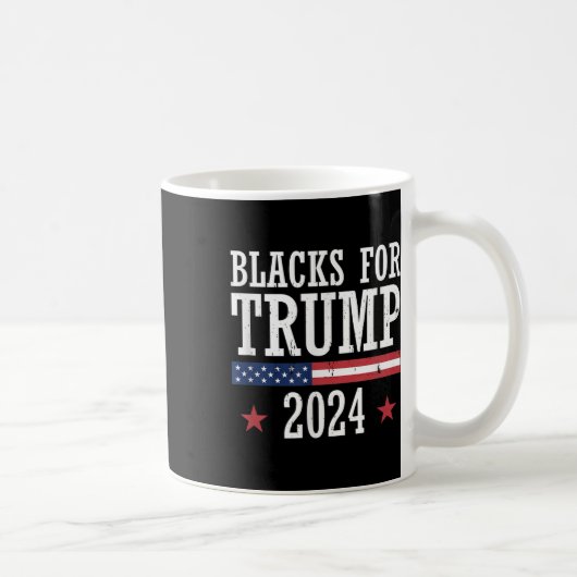2024年トランプ選挙大統領のの黒人 コーヒーマグカップ (右)