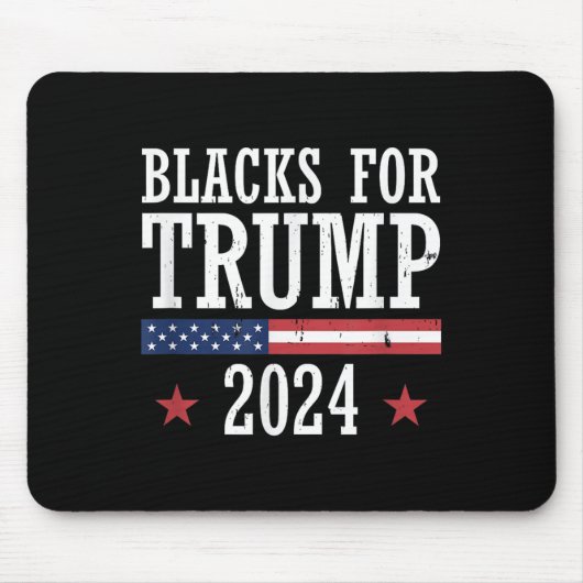 2024年トランプ選挙大統領のの黒人 マウスパッド (正面)