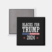 2024年トランプ選挙大統領のの黒人 マグネット (正面/裏面)