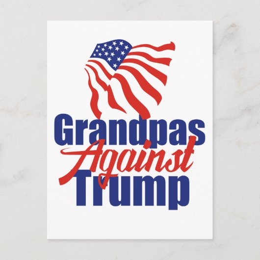 2024年トランプ選挙政治反対のグランパス ポストカード (正面)
