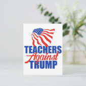 2024年トランプ選挙政治反対先生 ポストカード (スタンド正面)