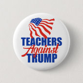 2024年トランプ選挙政治反対先生 缶バッジ (正面)