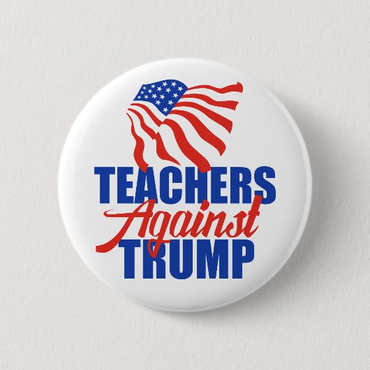2024年トランプ選挙政治反対先生 缶バッジ (正面)