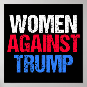 2024年トランプ選挙黒番に反対する女性 ポスター