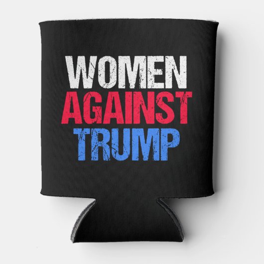 2024年トランプ選挙黒番に反対する女性 缶クーラー (正面)