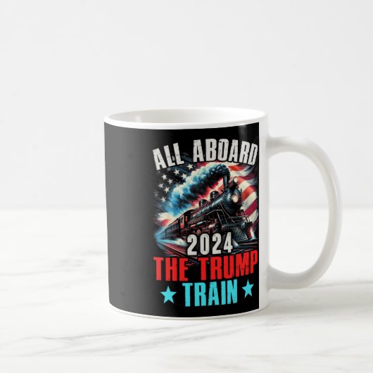 2024年トランプ2024年米国アメリカ人乗船 コーヒーマグカップ (右)