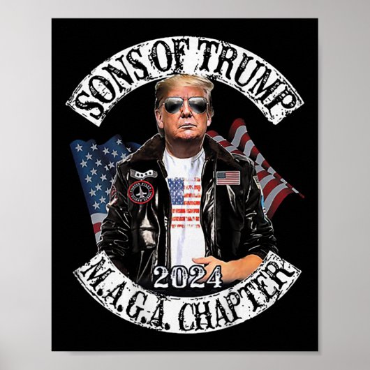 2024年トランプ・マガ章の（裏面） ポスター (正面)