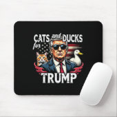 2024年トランプVance 20の猫とおもしろいアヒル マウスパッド (マウス)