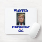 2024年ドナルド・トランプ大統領に指名手配 マウスパッド (マウス)