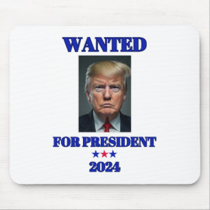 2024年ドナルド・トランプ大統領に指名手配 マウスパッド
