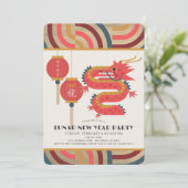 2024年ドラゴン ゴールドお正月/中華まんパーティー 招待状 (スタンド正面)