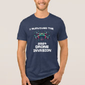 2024年ドローン侵攻を生き抜いた トライブレンドＴシャツ (正面)