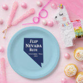 2024年ネバダブルーを反転 ペーパープレート (パーティー)