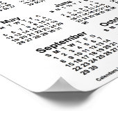 2024年ネブラスカ州サンドヒルズカレンダー　ジャンツポスター ポスター (角)