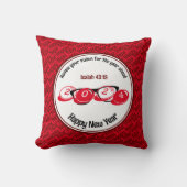 2024年ハッピーニューイヤーChristian Red クッション (正面)