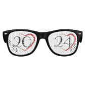2024年ハート大晦日パーティー眼鏡 キッズサングラス (正面)