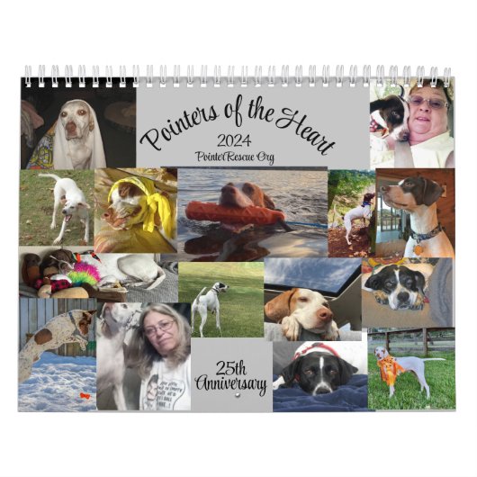 2024年ハート・カレンダーのポインタ25年 カレンダー (カバー)